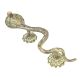 Brass Green Snake Pull Door Handle