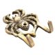 Handcrafted Brass Crab Wall Hooks
