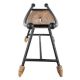 Wooden Wrought Iron Boat Shaped Stool