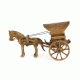 Brass Single Horse Chariot Brass Sculpture