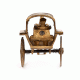 Brass Single Horse Chariot Brass Sculpture