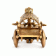 Brass Indian Village Bullock Cart Sculpture