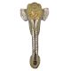 Patinated Brass Decorative Elephant Door Handle