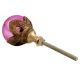 Antique Pink Round Glass Cabinet Knobs Online
