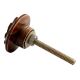 Brown Tiny Flower Bone Cabinet Knob Online