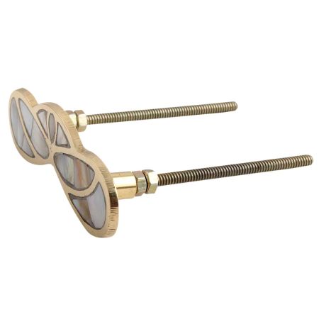 Mother of Pearl Brass Cabinet Handles