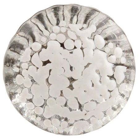 Clear Etched Oval Shape Glass Cabinet Knob Online