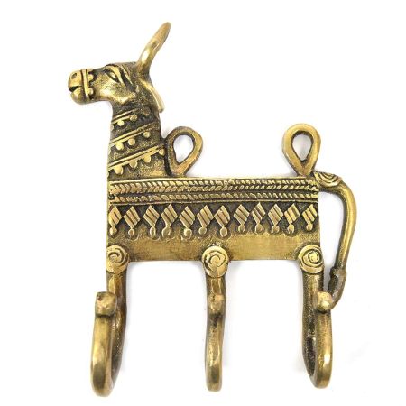 Brass Cow Hooks with 3 Hooks