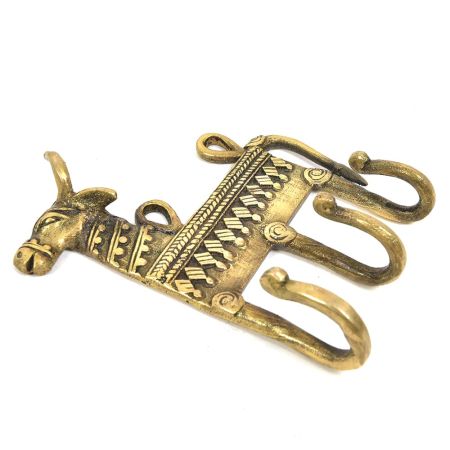 Brass Cow Hooks with 3 Hooks