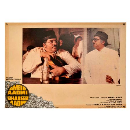 Comic scene Ameer Aadmi Ghareeb Aadmi 1930 movie poster