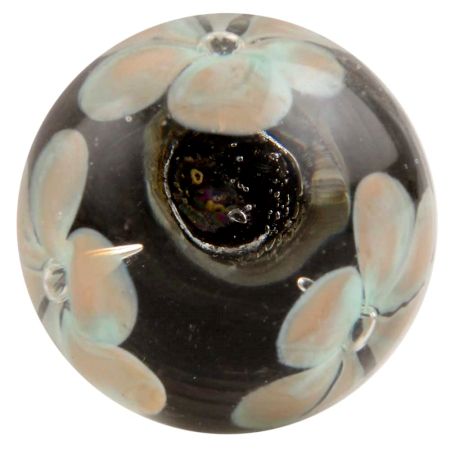 Sage Green Inside Flower Glass Wine Stopper