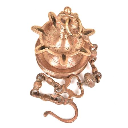 Indian Ritual Brass Hanging Oil Lamp