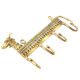 Brass 4 Dhokra Cow Shaped Key Wall Hooks