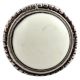 Cream Wheel Floral Glass and Metal Knobs Online
