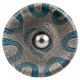 Turquoise with Silver Flat Glass Drawer Knob Online