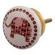 Brown Elephant Ceramic Flat Dresser Knob Online