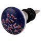 Pink Flower Ceramic Flat Wine Stopper