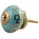 Sea Green Leaf Ceramic Drawer Knob Online