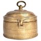 Brass Round Jewellery Box