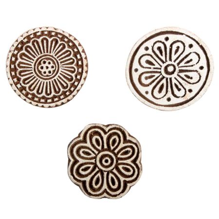 Set of 3 Piece New Mix Wooden Printing Block