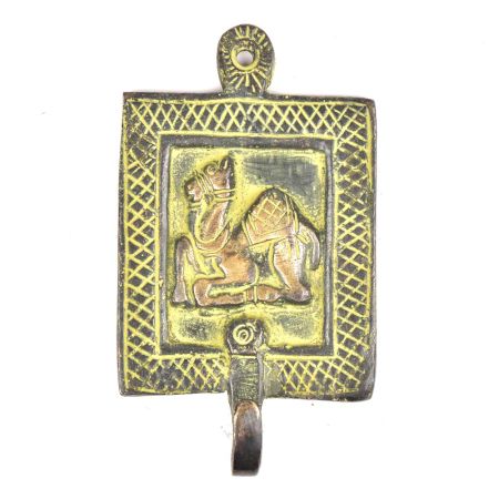 Bronze Tribal Wall Camel Hooks Some Green Patina