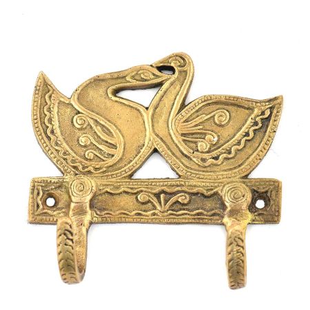 Bronze 2 Hooksed Couple Swan Hooks