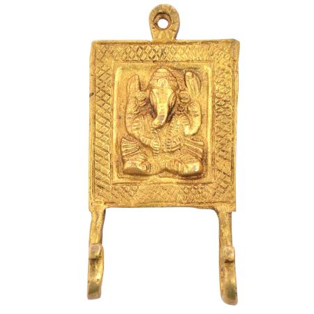 Bronze Tribal Ganesha 2 Hooked Hooks