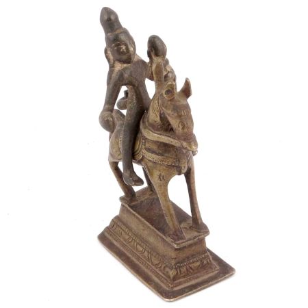 Hindu God on Horse Riding Horse Statue