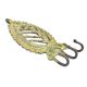 Brass Decorative 3 Hooks Leaf