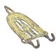 Brass 2 Hooksed Tribal Hooks