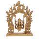 Brass Ganesha Sitting On A Swing With Beautiful Prabhavali