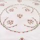 Hand  Embroidered Cotton White Double Bed Sheet Red Petals with 2 Pillow Covers