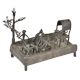 Brass Handmade Village Farming Scene Showpiece