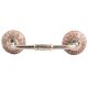 Peach Crackle Wheel Dresser Ceramic Bridge Handle