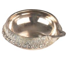 Traditional Silver Plated Brass Kuber Diya