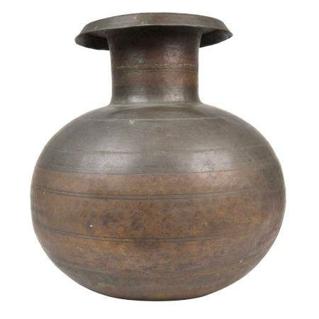 Brass Long Neck Water Storage Matka Pot