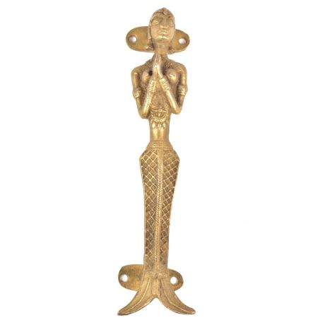 Brass Mermaid Statue Door Handles