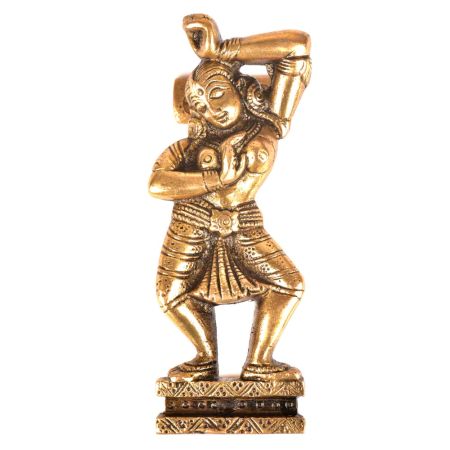Brass Tribal Girl In Dance Position Pull