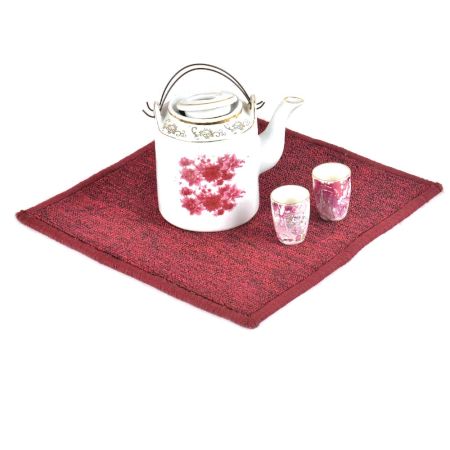 Purple Hand Woven Wollen Coaster