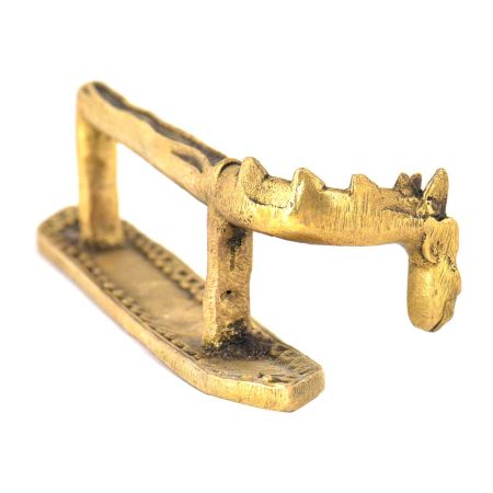 Brass Tribal Art Horse Handle