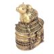 Bronze Dhokra Art Jewellery Box With A Nandi