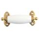 White Small Ceramic Golden Door Handle