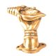 Brass Rare Hand Pull With A Shell Conch