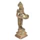 Brass Lady Oil Lamp Holding A Diya In Her Hand
