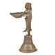 Bronze Lady Holding A Diya In Her Hand With a Vintage Look