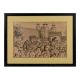 Procession of Indians at Red Fort Delhi  lithograph In Frame