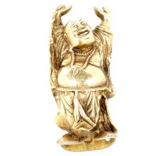 Vintage Brass laughing Buddha Door Handle