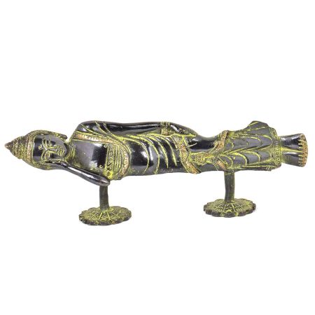 Blackened Bronze Lying Buddha Door Handle