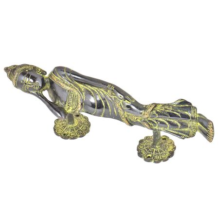 Blackened Bronze Lying Buddha Door Handle