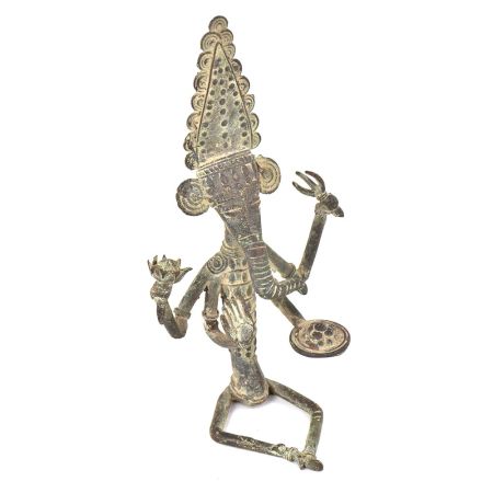 Bronze Tribal Ganesha Sitting
